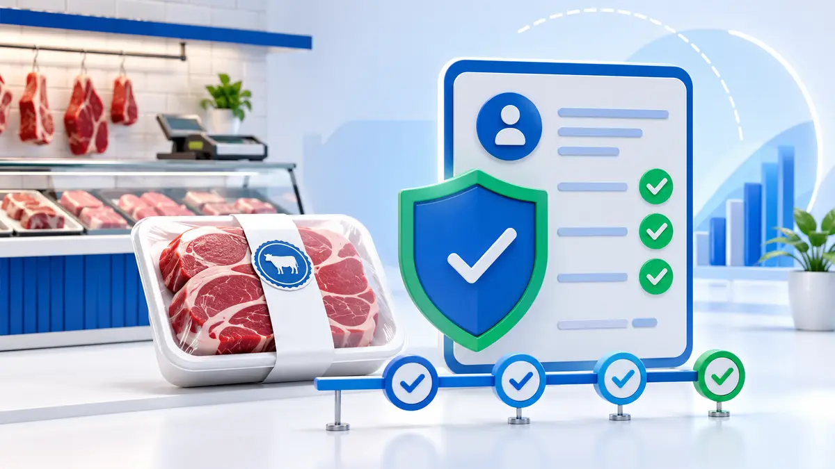 Crediário seguro para açougue com cadastro e proteção
